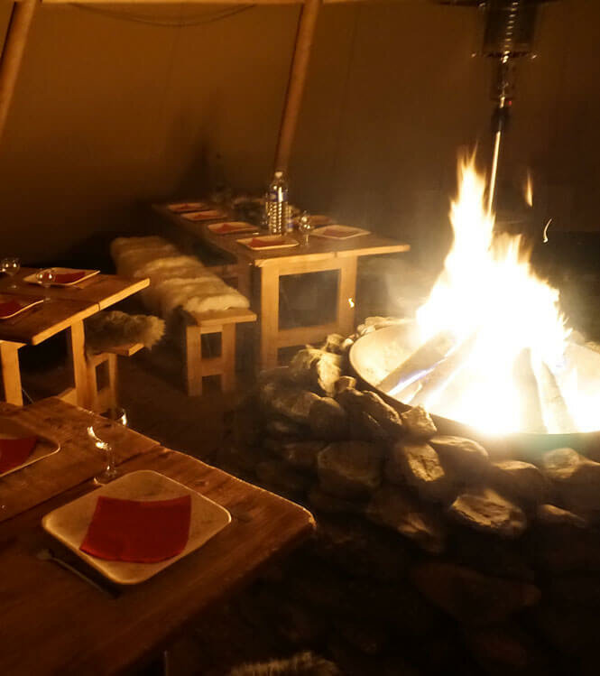 Sami dinner at the heart of the forest